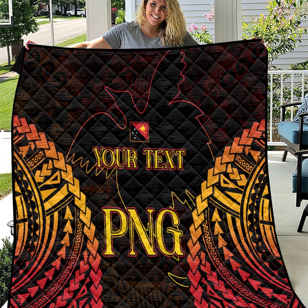 Custom Papua New Guinea Cricket Quilt Go Barramundis LT9 Black - Polynesian Pride