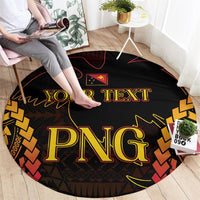 Custom Papua New Guinea Cricket Round Carpet Go Barramundis LT9 - Polynesian Pride