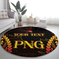 Custom Papua New Guinea Cricket Round Carpet Go Barramundis LT9 - Polynesian Pride