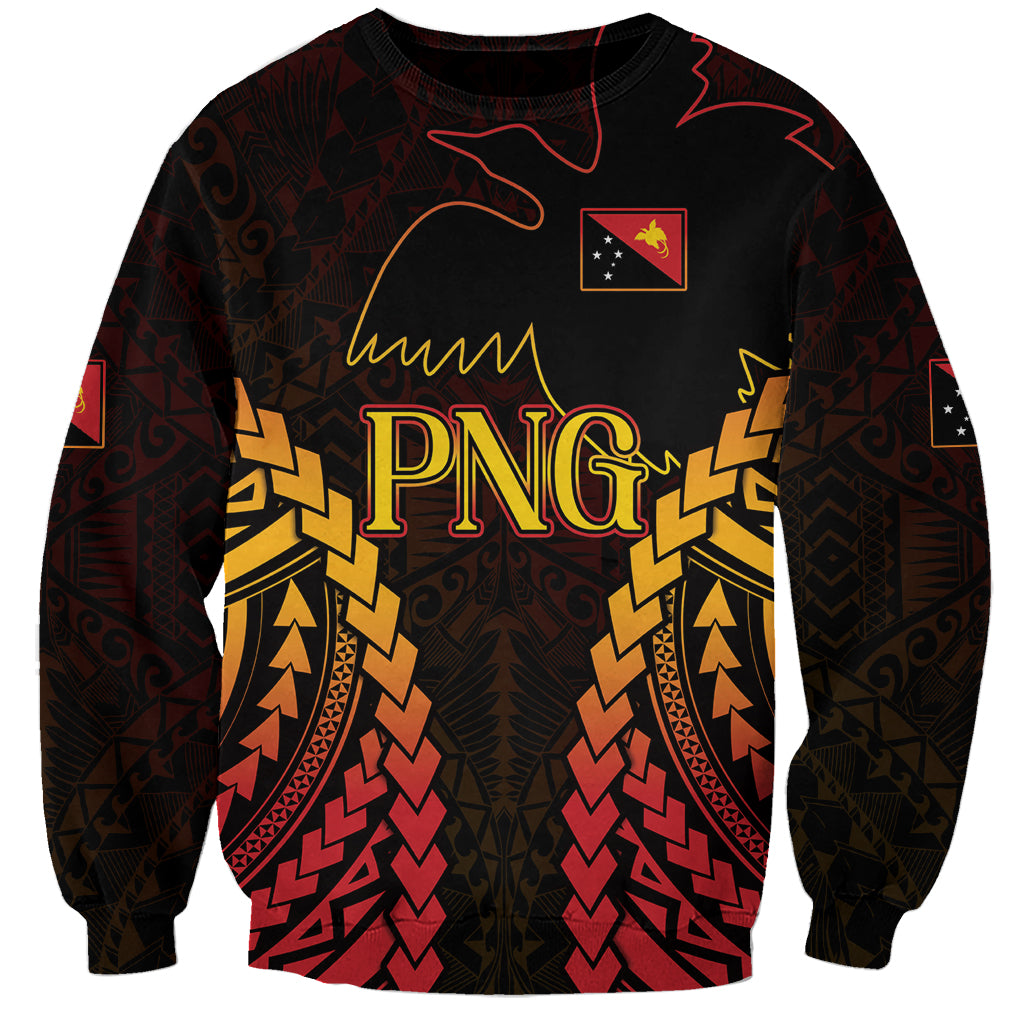 Custom Papua New Guinea Cricket Sweatshirt Go Barramundis LT9 Unisex Black - Polynesian Pride