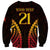 Custom Papua New Guinea Cricket Sweatshirt Go Barramundis