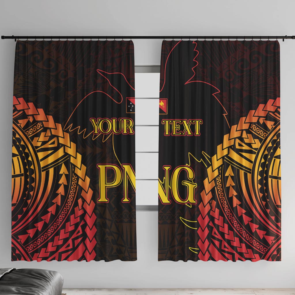 Custom Papua New Guinea Cricket Window Curtain Go Barramundis LT9 With Hooks Black - Polynesian Pride