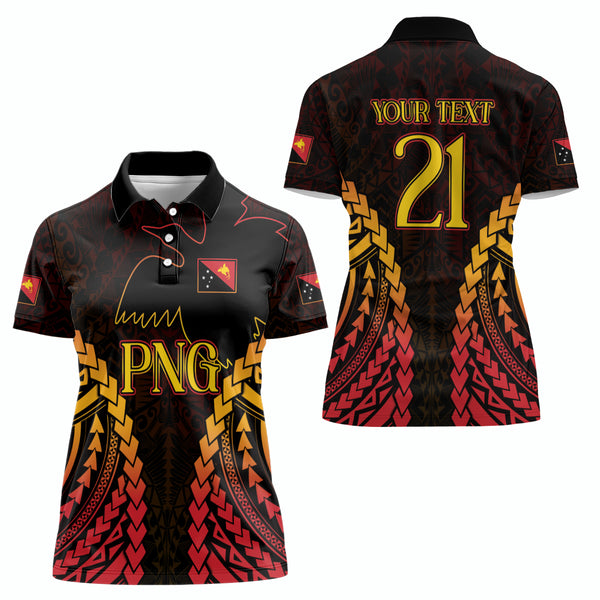 Custom Papua New Guinea Cricket Women Polo Shirt Go Barramundis LT9