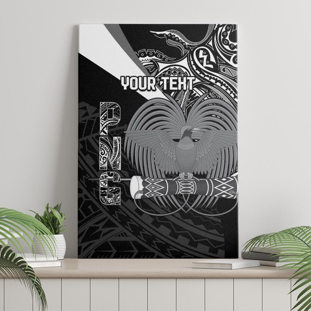 Custom Papua New Guinea Cricket Canvas Wall Art Tribal Bird of Paradise Tattoo