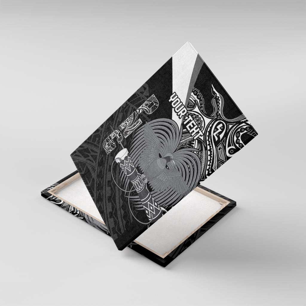 Custom Papua New Guinea Cricket Canvas Wall Art Tribal Bird of Paradise Tattoo