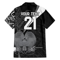 Custom Papua New Guinea Cricket Family Matching Off The Shoulder Long Sleeve Dress and Hawaiian Shirt Tribal Bird of Paradise Tattoo LT9 - Polynesian Pride
