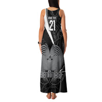 Custom Papua New Guinea Cricket Family Matching Tank Maxi Dress and Hawaiian Shirt Tribal Bird of Paradise Tattoo