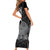 Custom Papua New Guinea Cricket Short Sleeve Bodycon Dress Tribal Bird of Paradise Tattoo