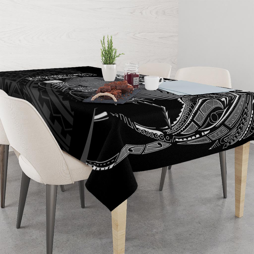 Custom Papua New Guinea Cricket Tablecloth Tribal Bird of Paradise Tattoo