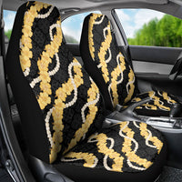 Aloha Melemele Hibiscus Pikake Lei Car Seat Cover Hawaiian Quilt Pattern