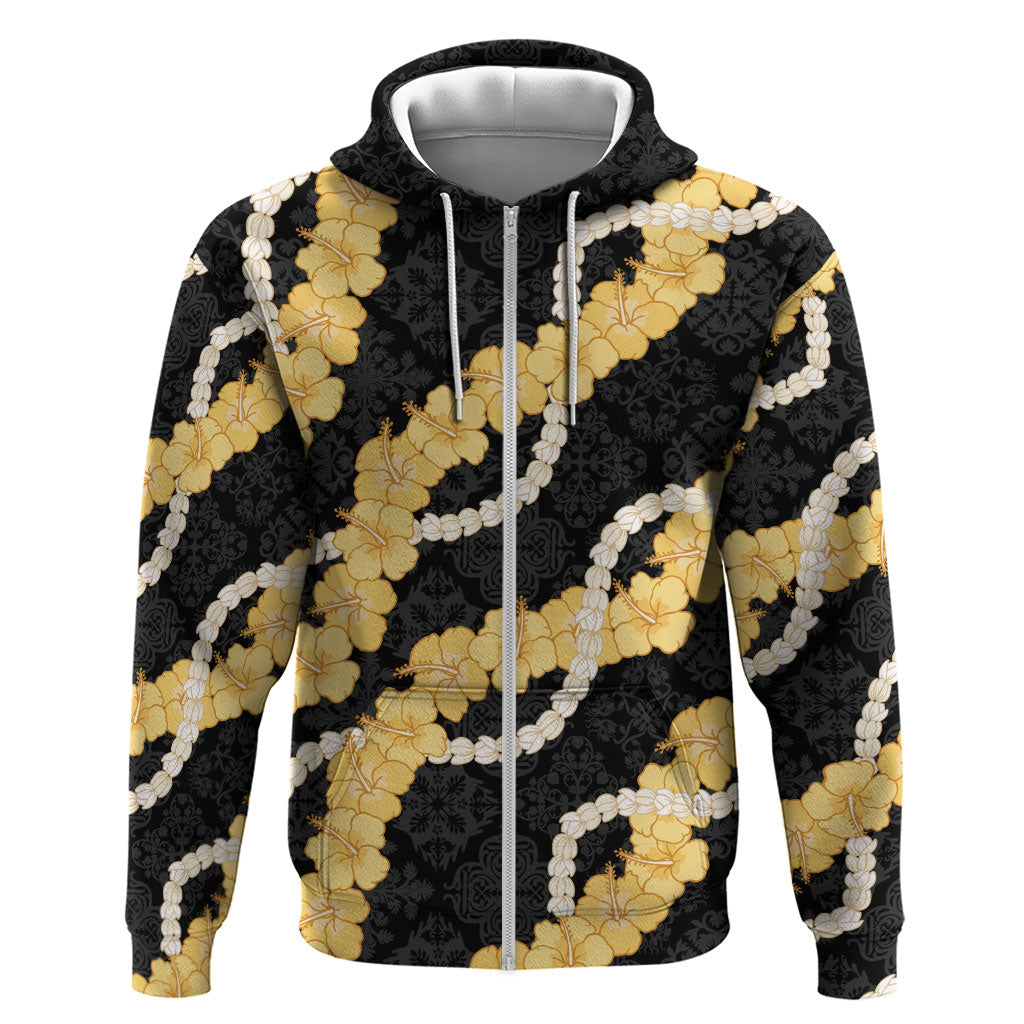 Aloha Melemele Hibiscus Pikake Lei Hoodie Hawaiian Quilt Pattern