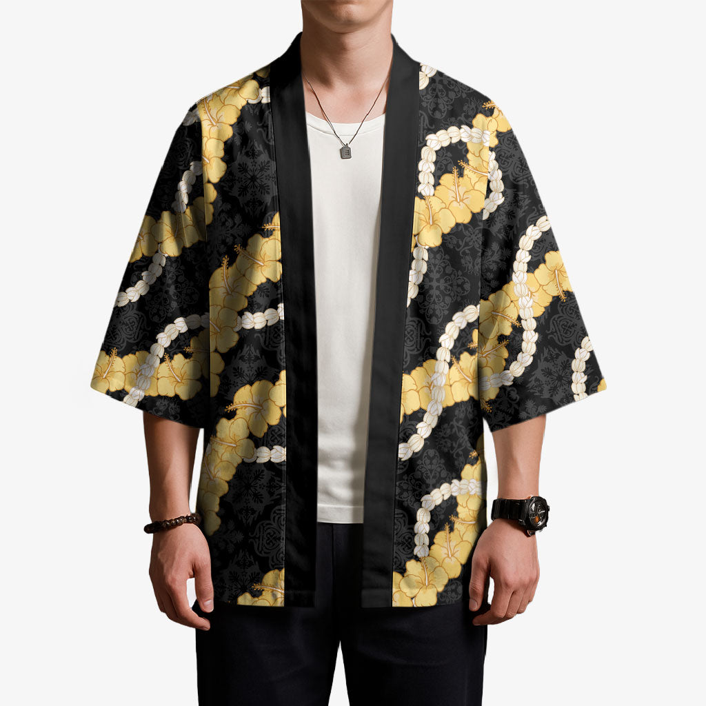 Aloha Melemele Hibiscus Pikake Lei Kimono Hawaiian Quilt Pattern
