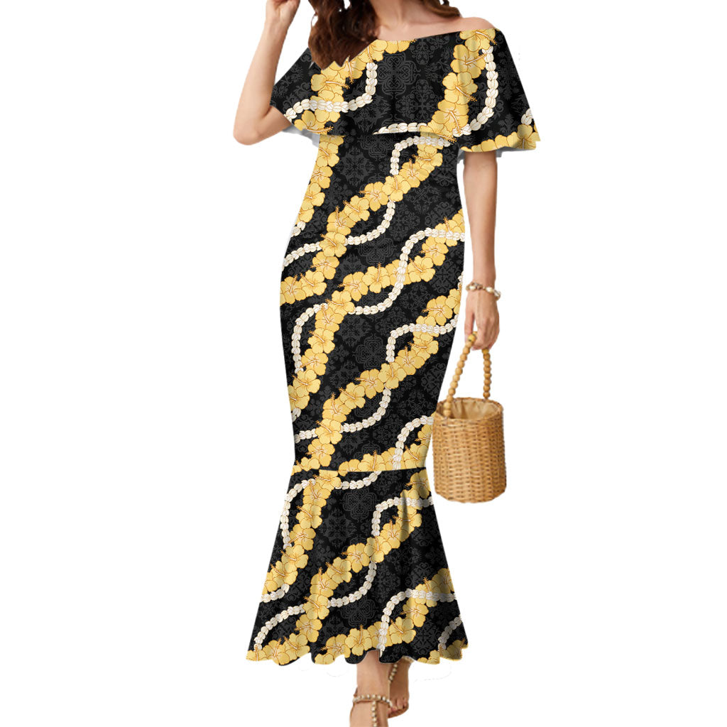 Aloha Melemele Hibiscus Pikake Lei Mermaid Dress Hawaiian Quilt Pattern
