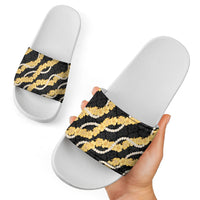 Aloha Melemele Hibiscus Pikake Lei Slide Sandals Hawaiian Quilt Pattern