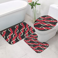 Aloha Ula'ula Hibiscus Pikake Lei Bathroom Set Hawaiian Quilt Pattern