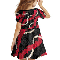 Aloha Ula'ula Hibiscus Pikake Lei Family Matching Puletasi and Hawaiian Shirt Hawaiian Quilt Pattern