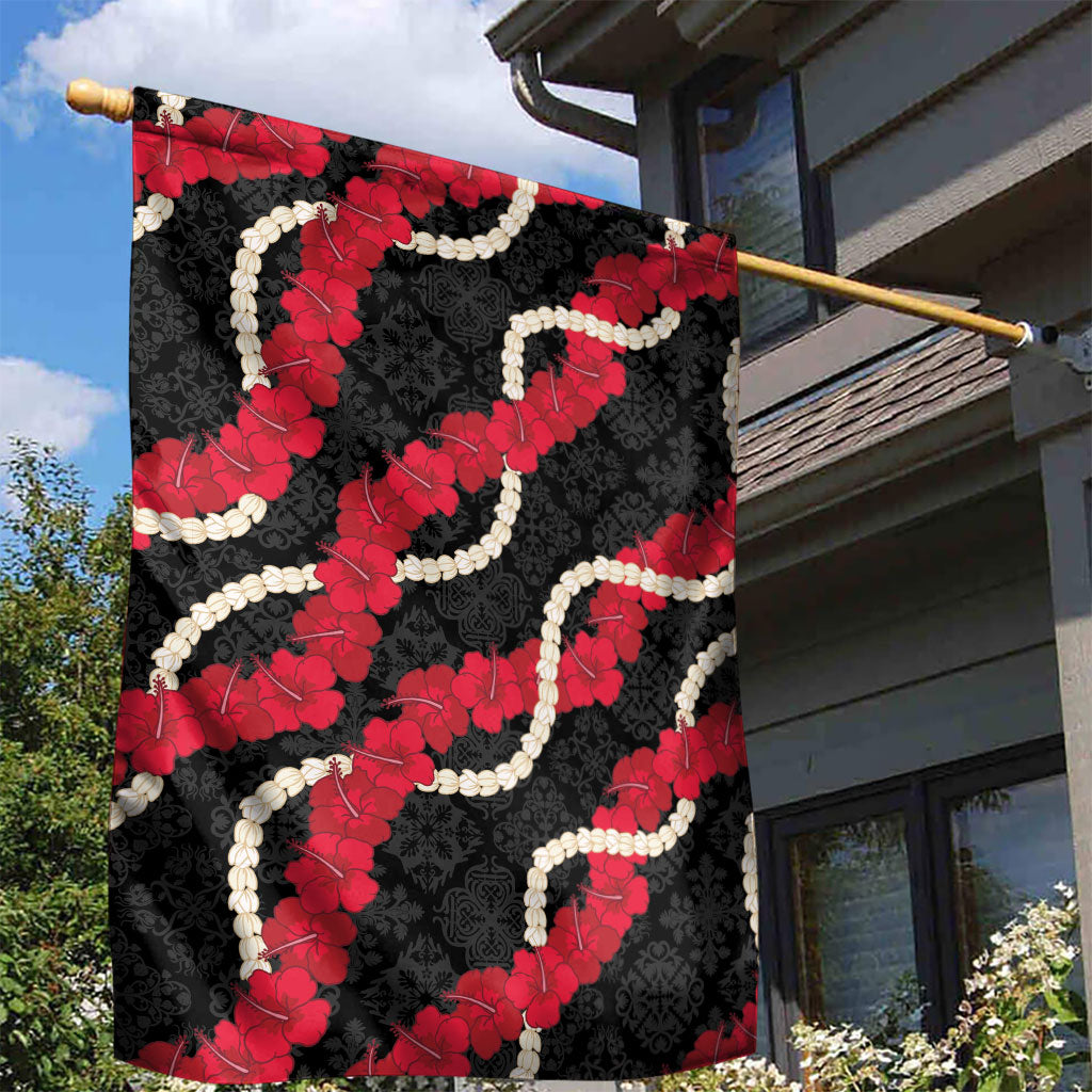 Aloha Ula'ula Hibiscus Pikake Lei Garden Flag Hawaiian Quilt Pattern
