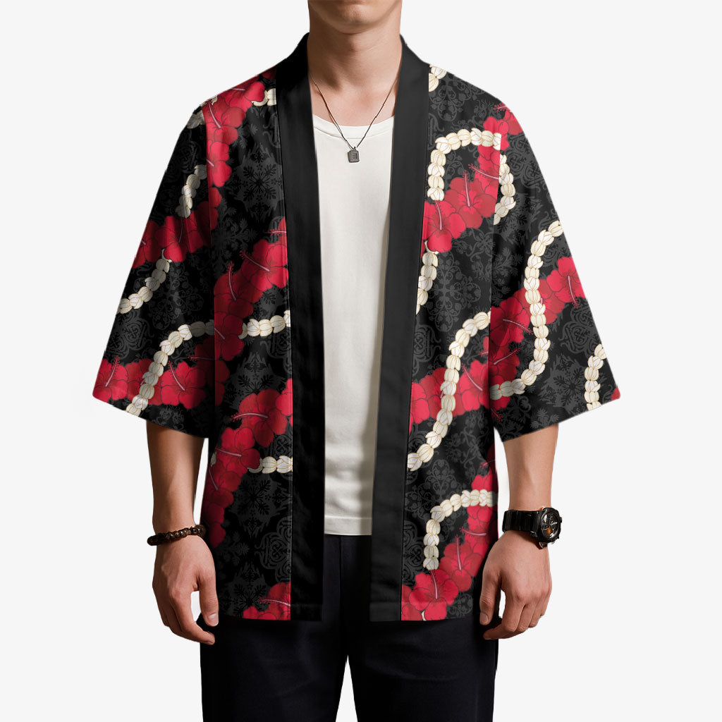 Aloha Ula'ula Hibiscus Pikake Lei Kimono Hawaiian Quilt Pattern