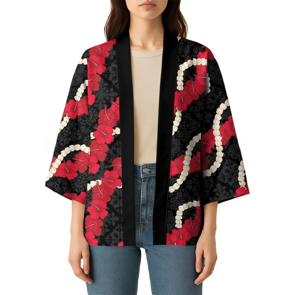Aloha Ula'ula Hibiscus Pikake Lei Kimono Hawaiian Quilt Pattern