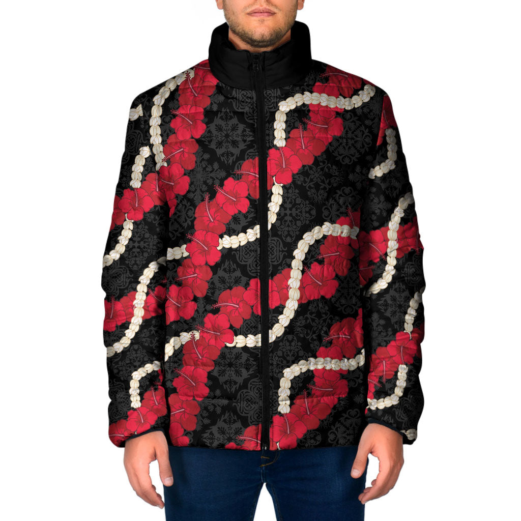 Aloha Ula'ula Hibiscus Pikake Lei Padded Jacket Hawaiian Quilt Pattern