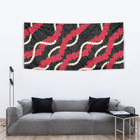 Aloha Ula'ula Hibiscus Pikake Lei Tapestry Hawaiian Quilt Pattern
