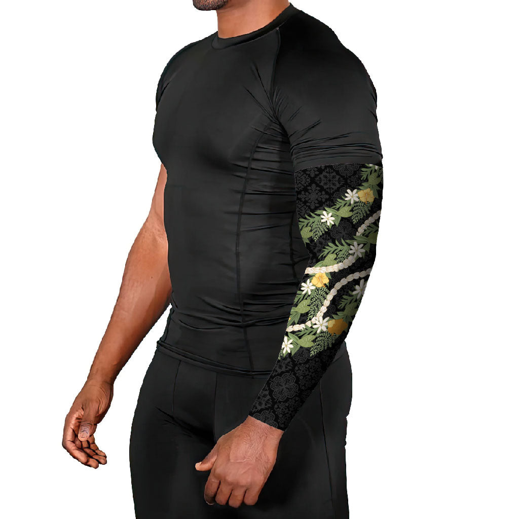 Puakenikeni Anthurium Pikake Lei Arm Sleeves Hawaiian Quilt Pattern