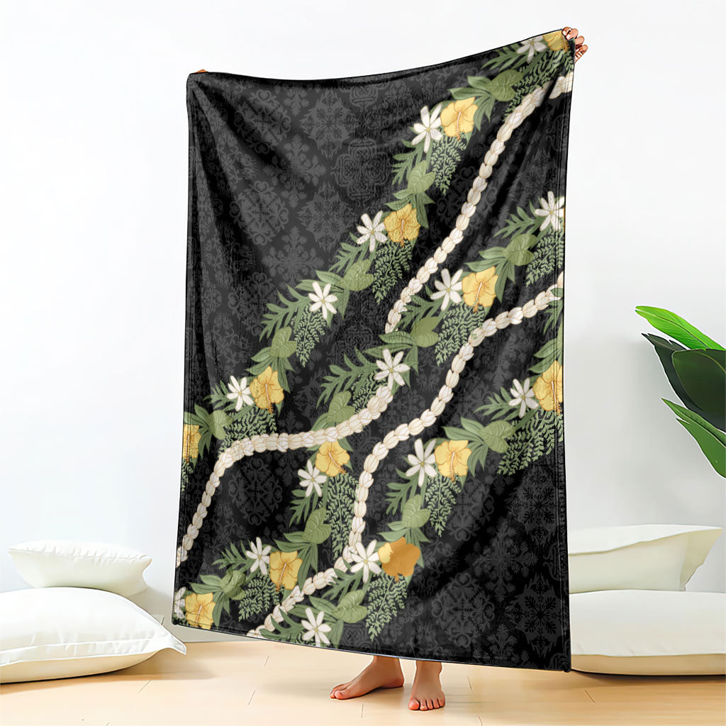Puakenikeni Anthurium Pikake Lei Blanket Hawaiian Quilt Pattern