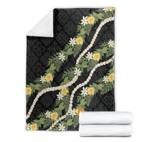 Puakenikeni Anthurium Pikake Lei Blanket Hawaiian Quilt Pattern