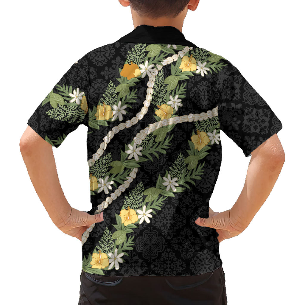Puakenikeni Anthurium Pikake Lei Family Matching Long Sleeve Bodycon Dress and Hawaiian Shirt Hawaiian Quilt Pattern LT9 - Polynesian Pride