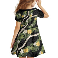 Puakenikeni Anthurium Pikake Lei Family Matching Puletasi and Hawaiian Shirt Hawaiian Quilt Pattern