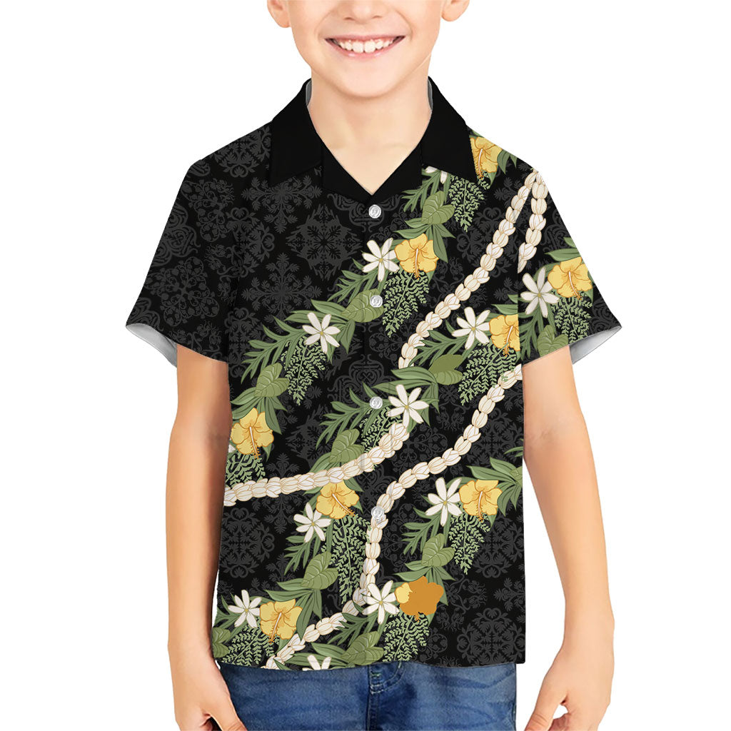 Puakenikeni Anthurium Pikake Lei Family Matching Puletasi and Hawaiian Shirt Hawaiian Quilt Pattern
