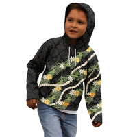 Puakenikeni Anthurium Pikake Lei Kid Hoodie Hawaiian Quilt Pattern