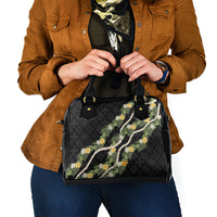 Puakenikeni Anthurium Pikake Lei Shoulder Handbag Hawaiian Quilt Pattern