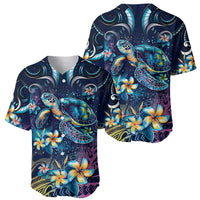 Plumeria Turtles Traditional Tribal Baseball Jersey LT9 - Polynesian Pride