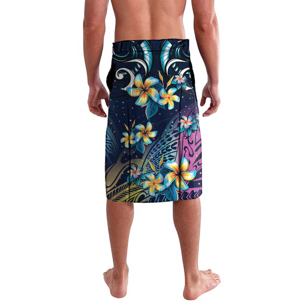Plumeria Turtles Traditional Tribal Lavalava