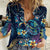 Plumeria Turtles Traditional Tribal Women Casual Shirt