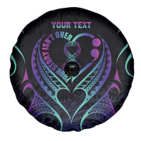 Personalised Your Story Isn't Over Spare Tire Cover Suicide Prevention Awareness Semicolon Heart