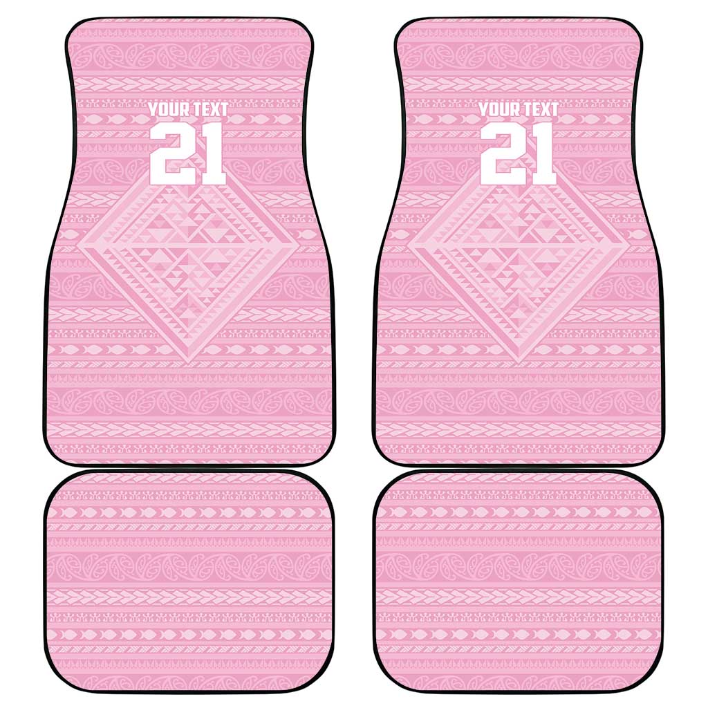 Custom New Zealand Basketball Indigenous Car Mats - Polynesian Pride