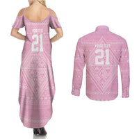 Custom New Zealand Basketball Indigenous Couples Matching Summer Maxi Dress and Long Sleeve Button Shirt LT9 - Polynesian Pride