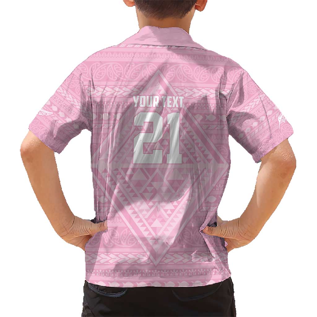 Custom New Zealand Basketball Indigenous Kid Hawaiian Shirt LT9 - Polynesian Pride