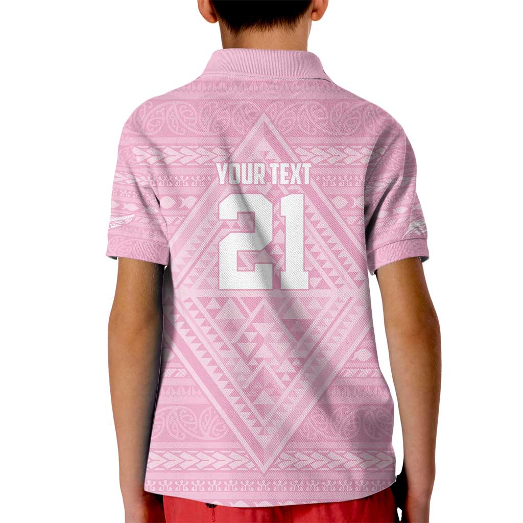 Custom New Zealand Basketball Indigenous Kid Polo Shirt LT9 - Polynesian Pride
