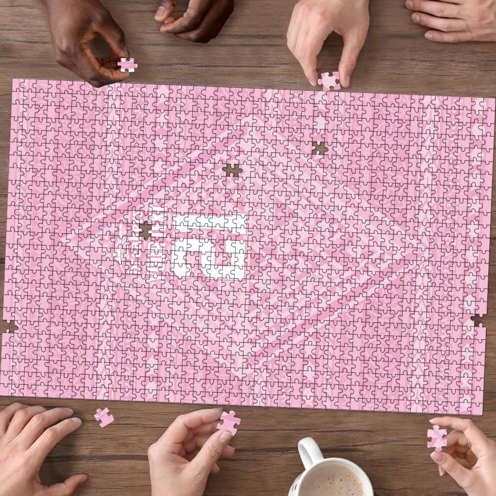 Custom New Zealand Basketball Indigenous Puzzle - Polynesian Pride