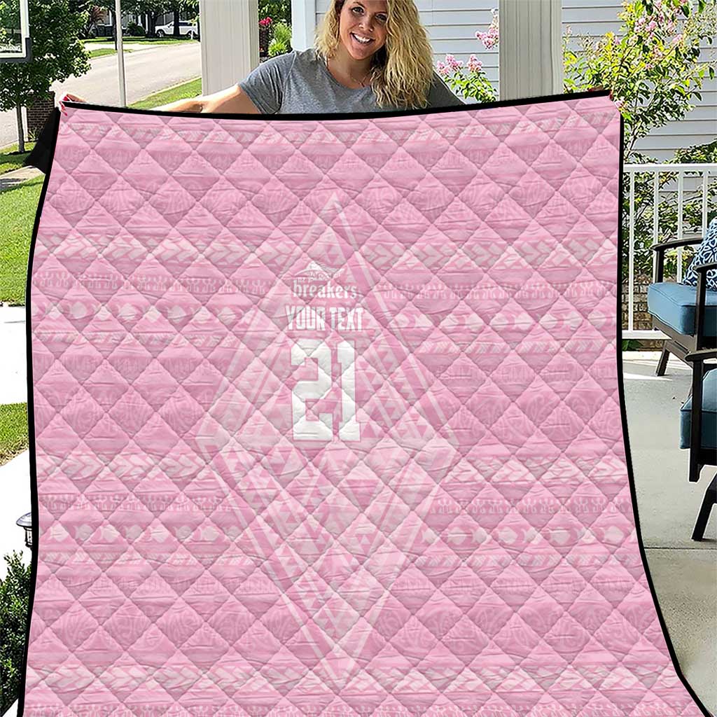 Custom New Zealand Basketball Indigenous Quilt LT9 Pink - Polynesian Pride