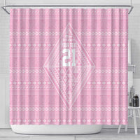 Custom New Zealand Basketball Indigenous Shower Curtain - Polynesian Pride