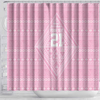 Custom New Zealand Basketball Indigenous Shower Curtain - Polynesian Pride