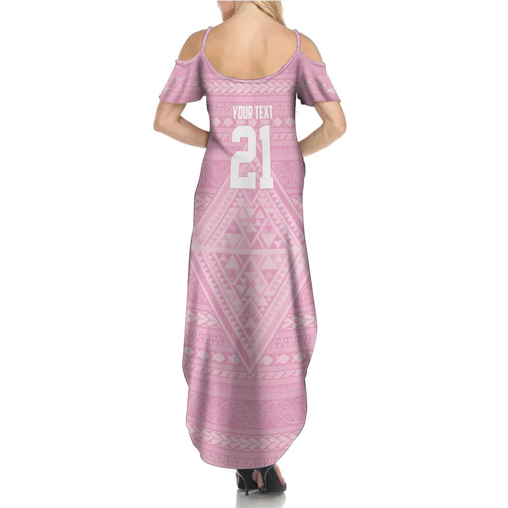 Custom New Zealand Basketball Indigenous Summer Maxi Dress - Polynesian Pride