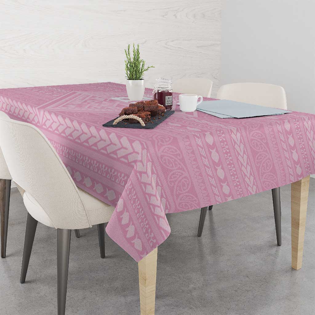 Custom New Zealand Basketball Indigenous Tablecloth - Polynesian Pride