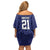 Custom Basketball New Zealand Family Matching Off Shoulder Short Dress and Hawaiian Shirt Blue Maori Ta Moko Indigenous - Polynesian Pride