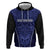Custom Basketball New Zealand Hoodie Blue Maori Ta Moko Indigenous - Polynesian Pride