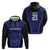 Custom Basketball New Zealand Hoodie Blue Maori Ta Moko Indigenous - Polynesian Pride